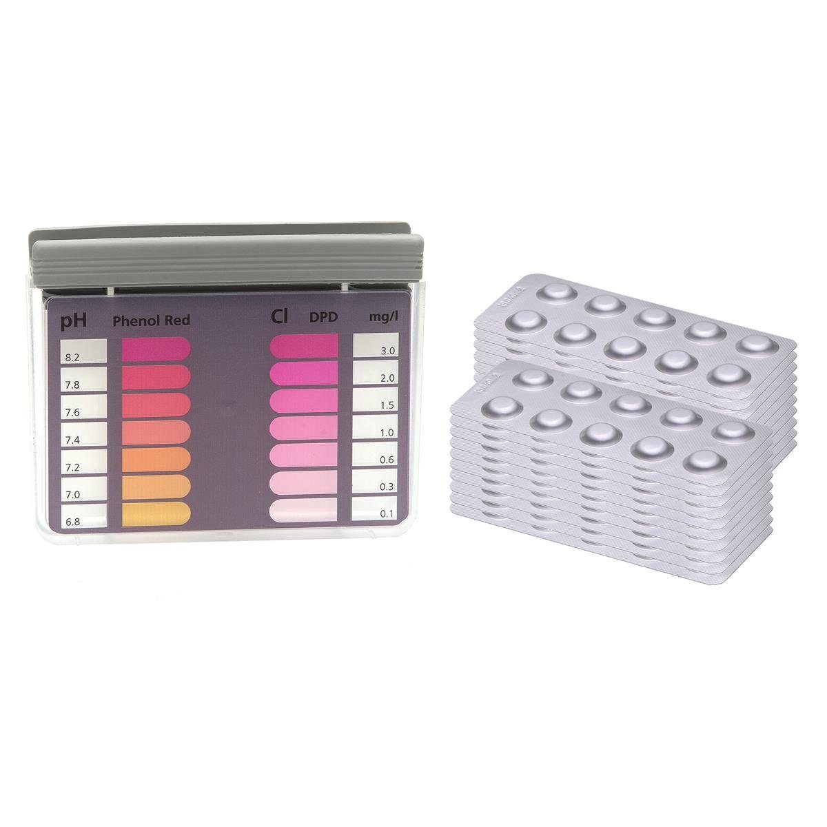 Keksdose POWERHAUS24 Rapid Tester mit 200 Testtabletten, Metal