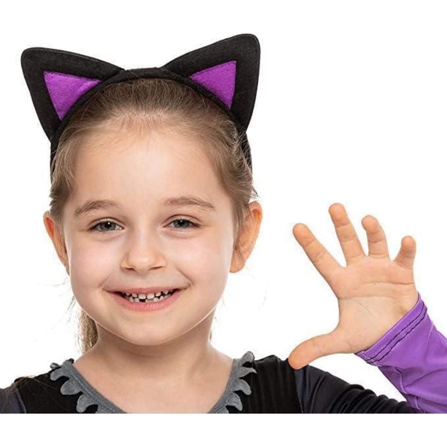 LuxusKollektion Maskottchen-Kostüm Tutu Kostüm Mädchen Halloween Katze Lila S (5–7 Jahre) Schwarze