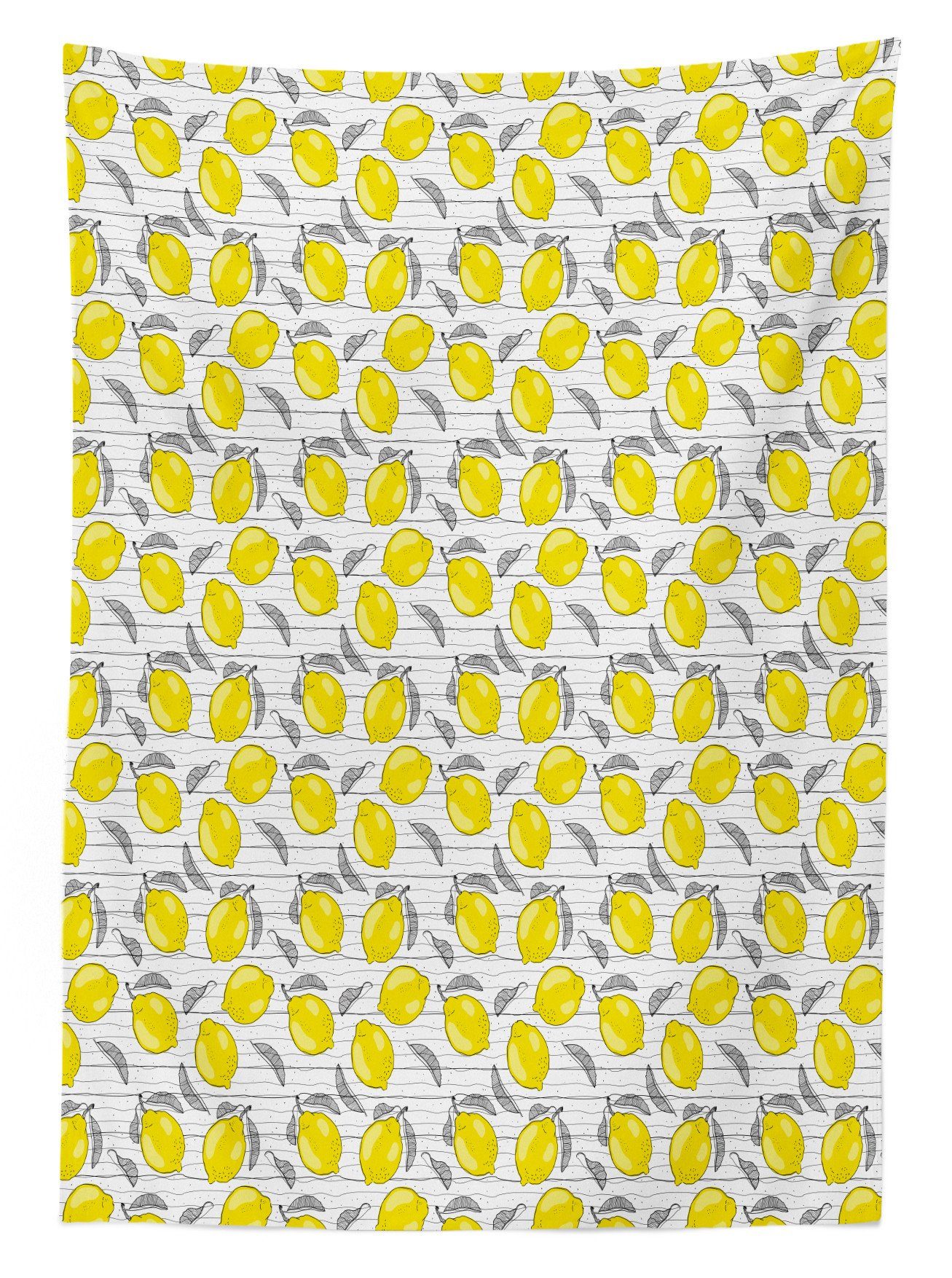 Skizziert den Außen Farben, Lemon Bereich Zitronen Farbfest geeignet Klare Für Waschbar Pattern Abakuhaus Tischdecke
