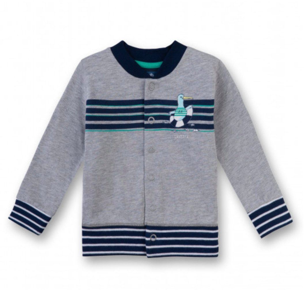 Sanetta Sweatjacke Baby Sweatjacke aus Bio-Baumwolle mit Druckknöpfen