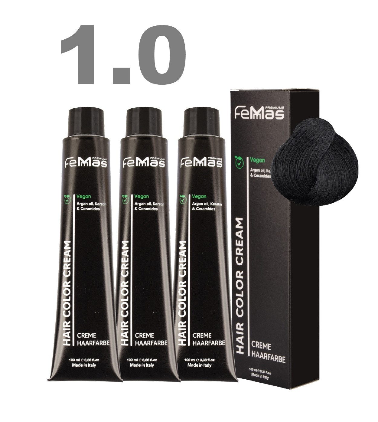 Femmas Premium Haarfarbe Femmas Hair Color, 3-tlg., Profi-Qualität