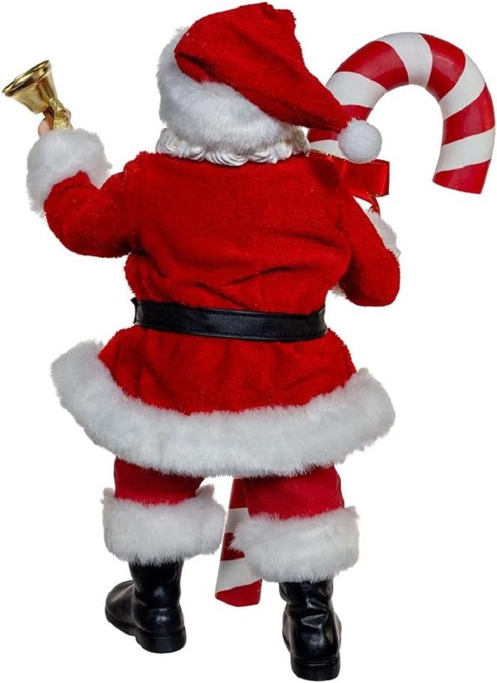 Kurt S. Adler Dekofigur FA0202 - Fabriché Santa mit oversized Zuckerstange, 26,7 cm (10,5) (1 St)