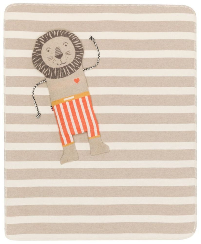 Babydecke Juwel in der Puppe 'Löwe' 70 x 90 cm Natur