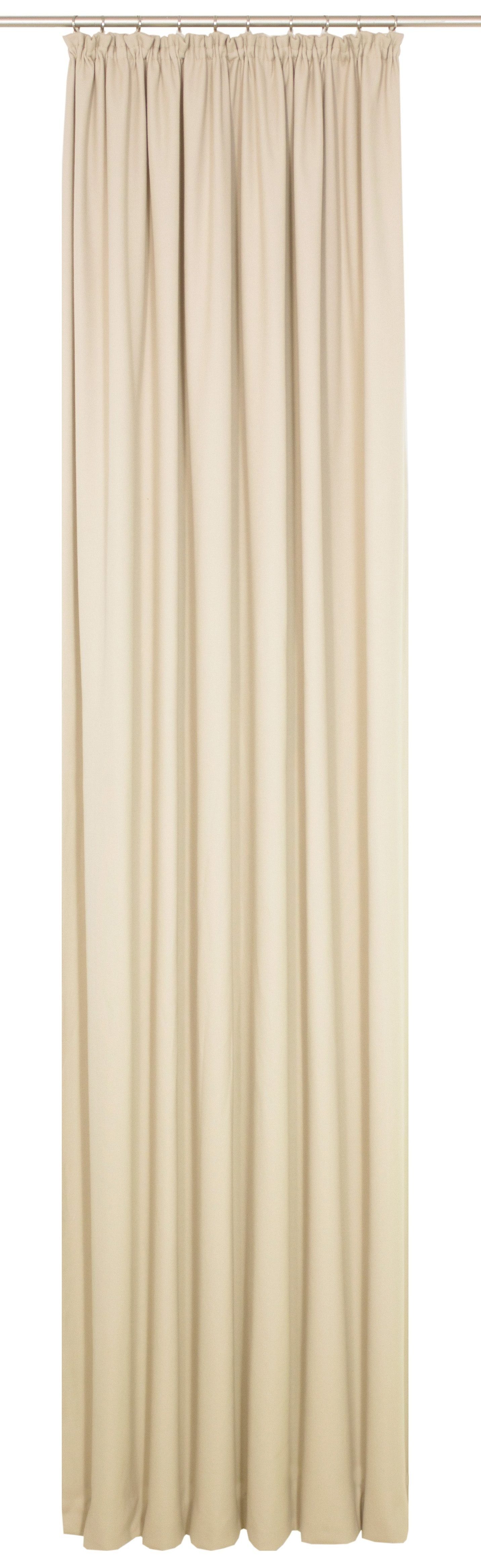Wirth Vorhang WirthNatur (1 St), Kräuselband, blickdicht, 1-lagig