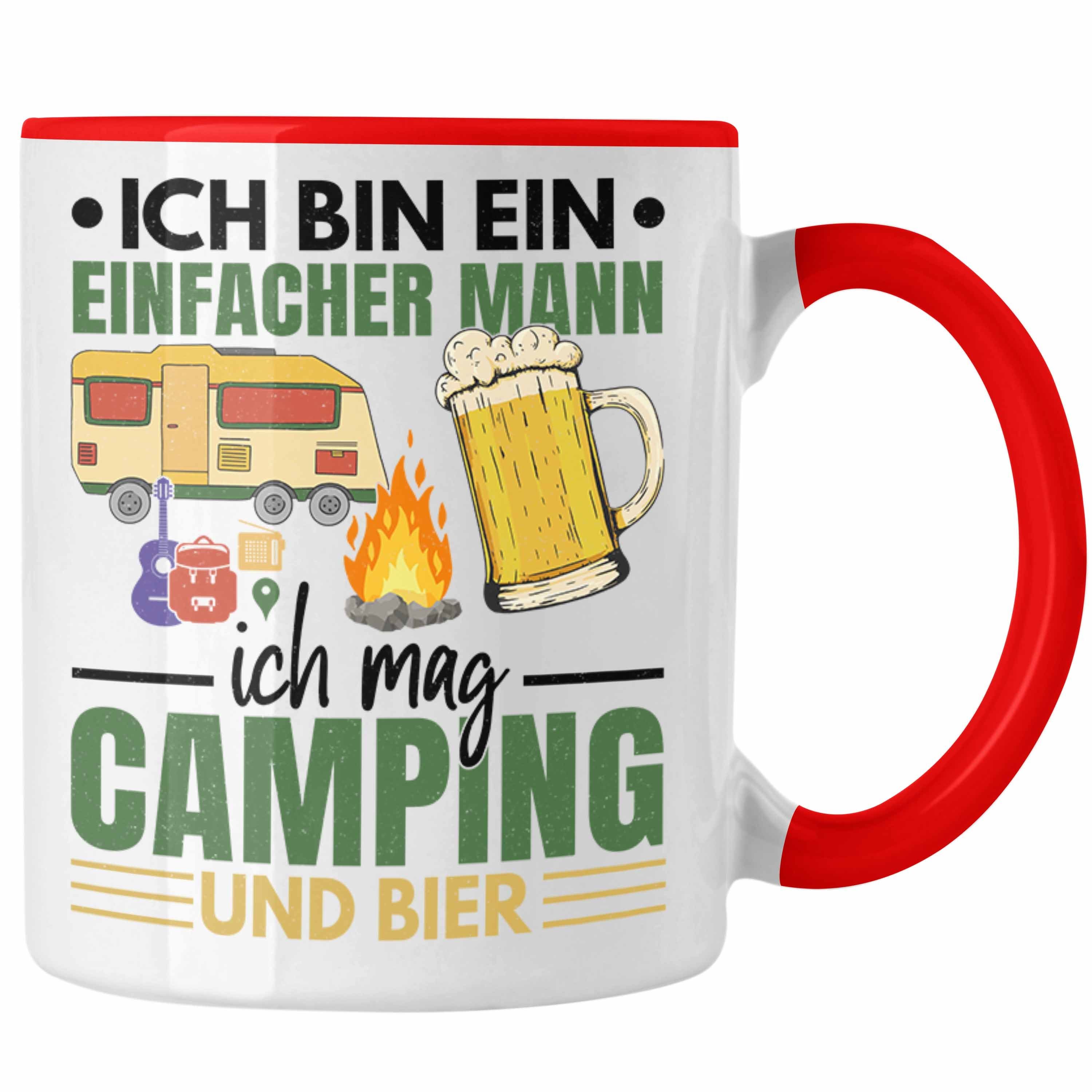 Geschenk Ich Wohnmobil Trendation Mann Camper Wohnmobilfahrer Bin Trendation Geschenkidee - Rot Ein Einfacher Tasse Tasse Lustig