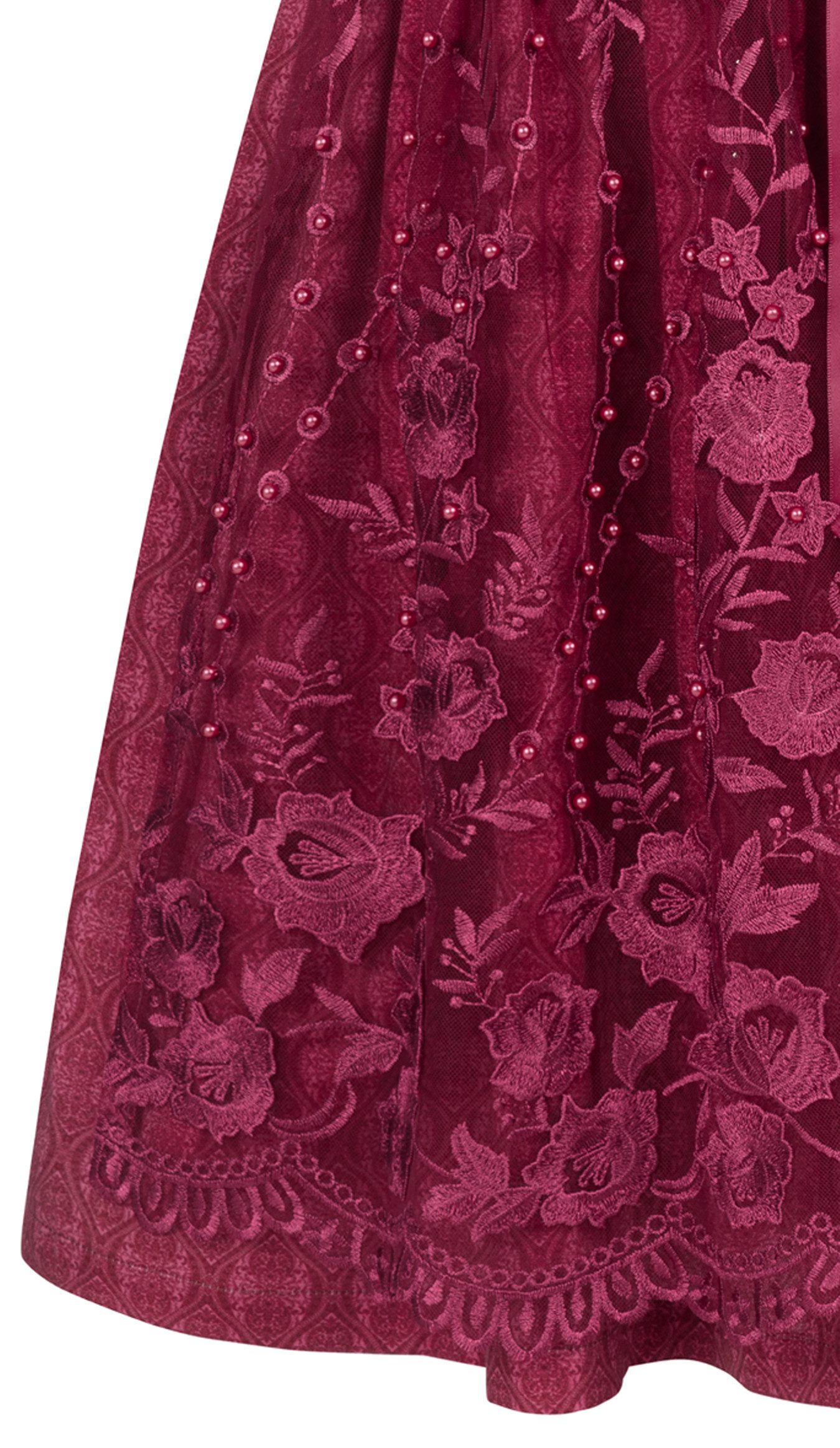 Nübler Dirndl Kinderdirndl Gundi in Beere von Nübler - Rocklänge knielang – Bild 5 von 5