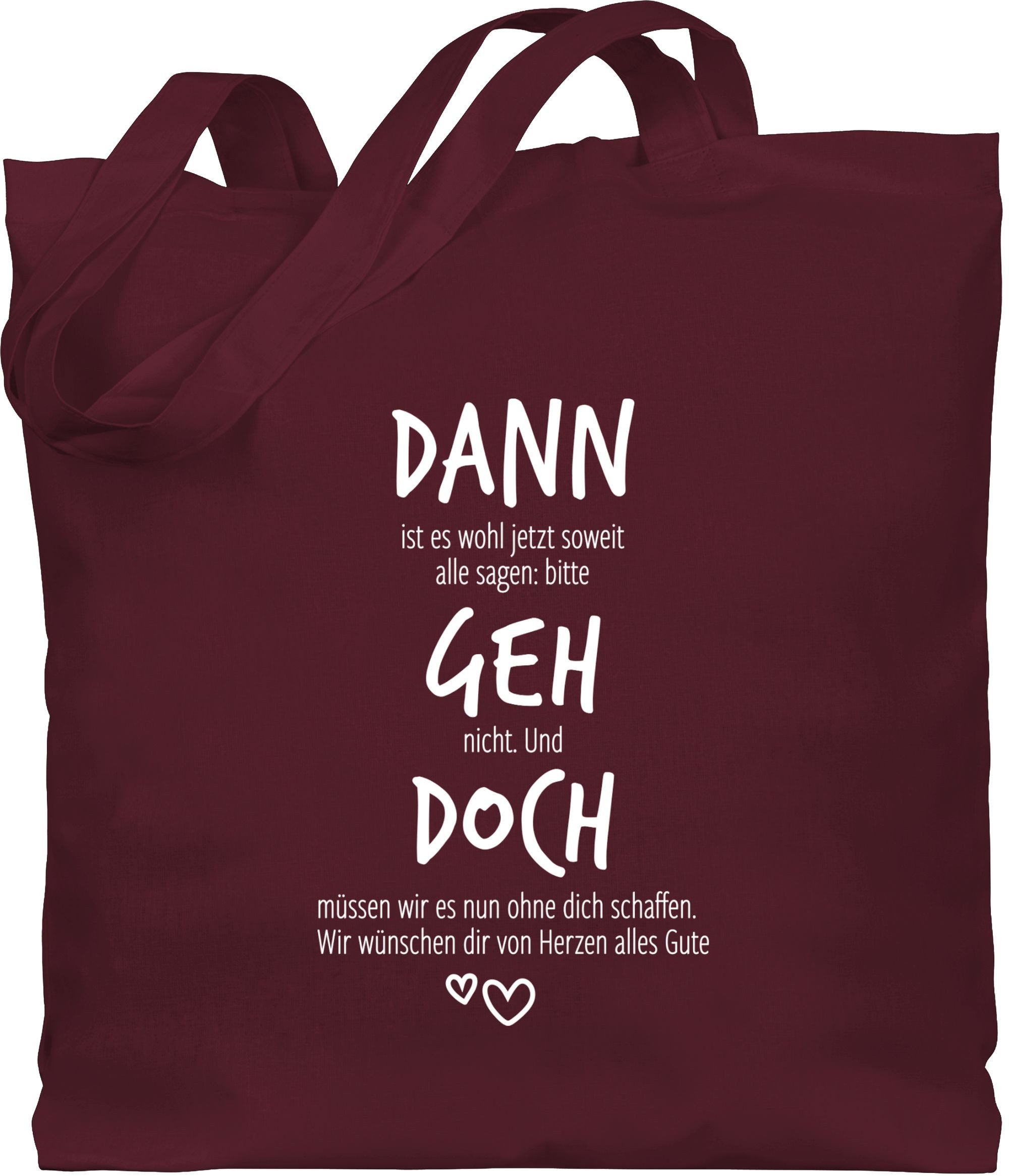 Shirtracer Umhängetasche Dann geh doch mit günstig online kaufen