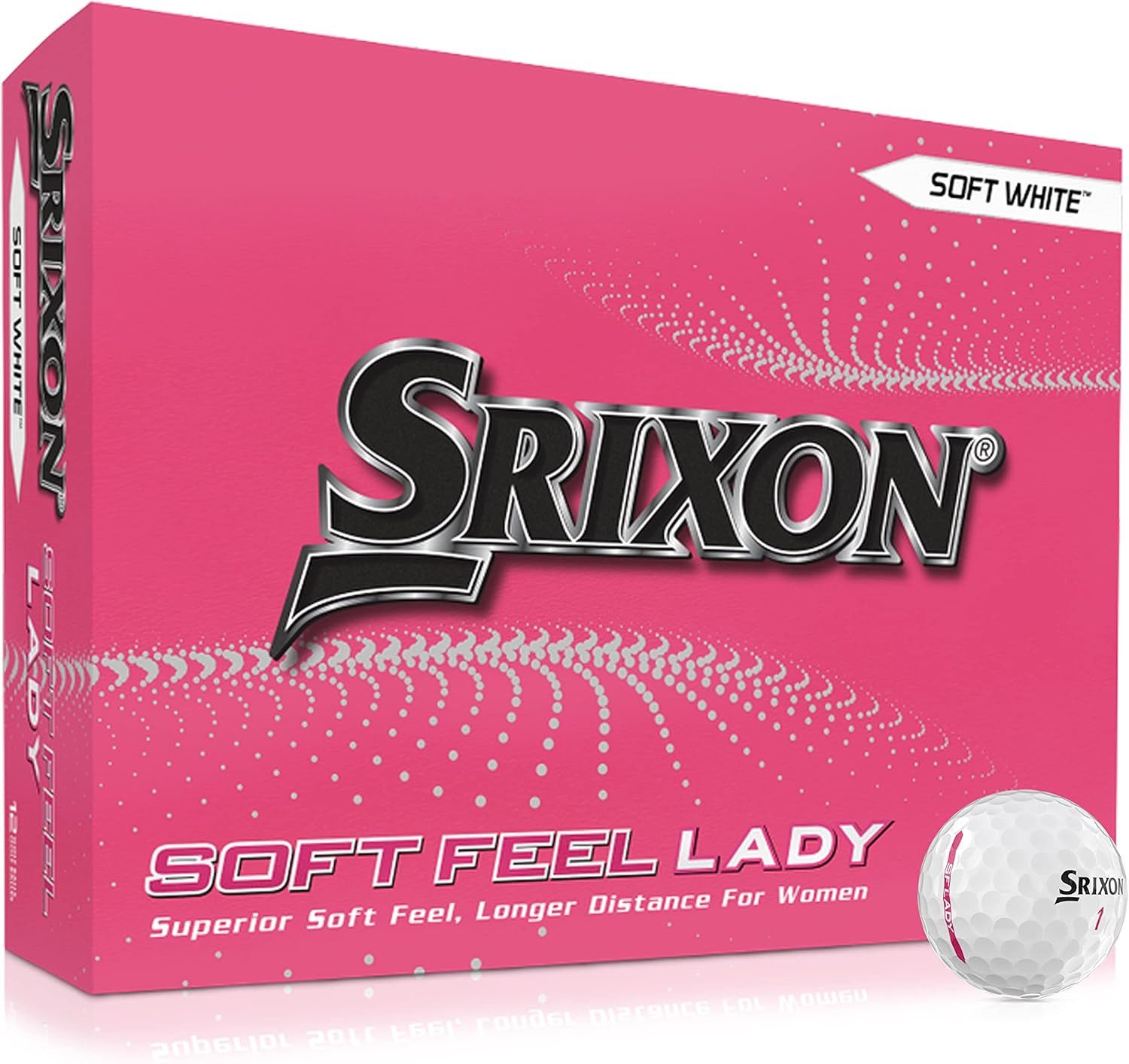 Srixon Golfball Srixon Soft Feel Golfball, Ladies/Damen I WEIß 12 Мячи/ 1 Dz., Für das perfekte Gefühl bei jedem Schwung