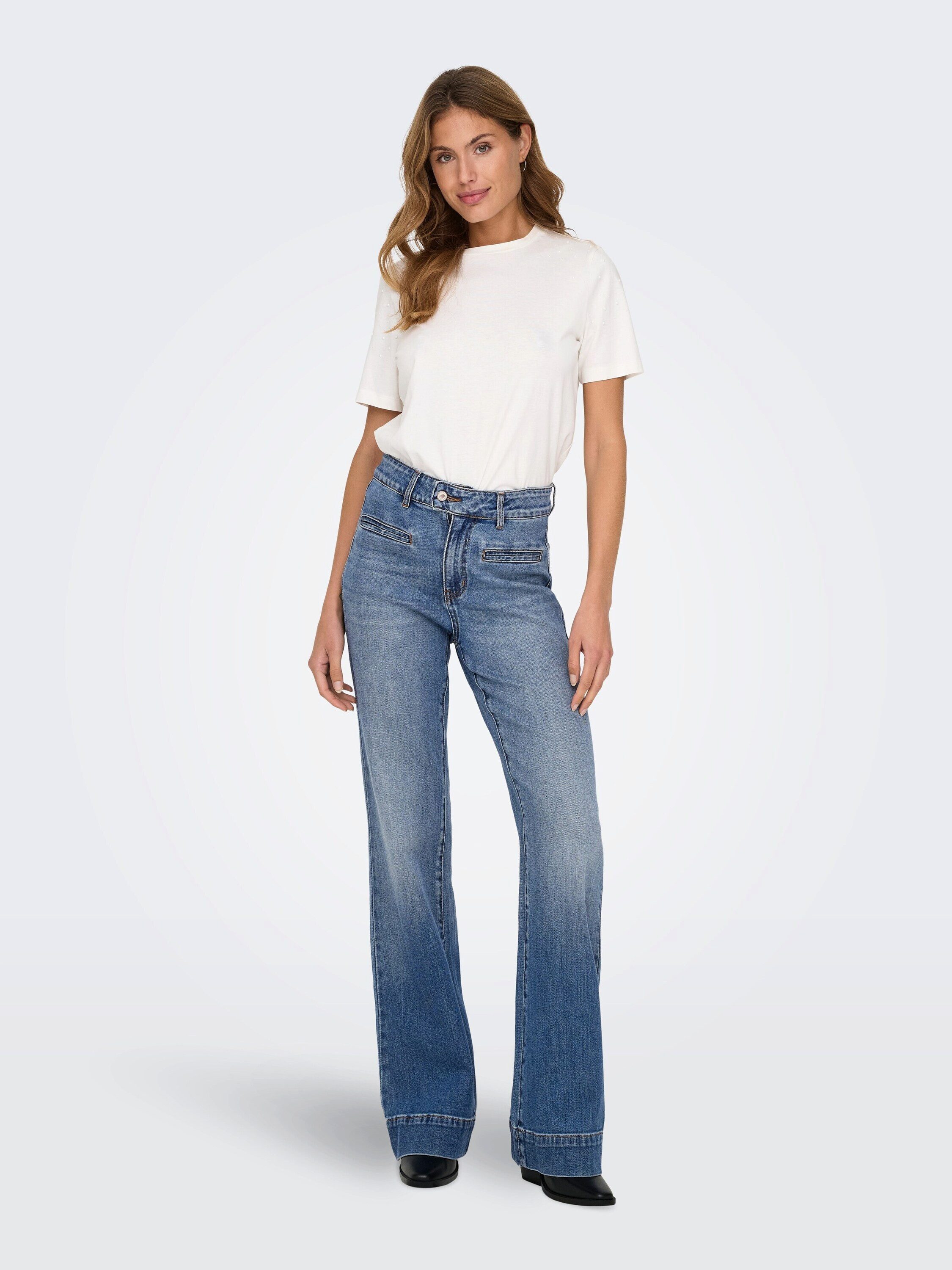 ONLY Weite Jeans ONLJuicy (1-tlg) Plain/ohne Details