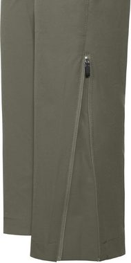 Bergson Zip-off-Hose VIDAA COMFORT Zipp Off (slim) Damen Wanderhose, leicht strapazierfähig, Normalgrößen, grau/grün