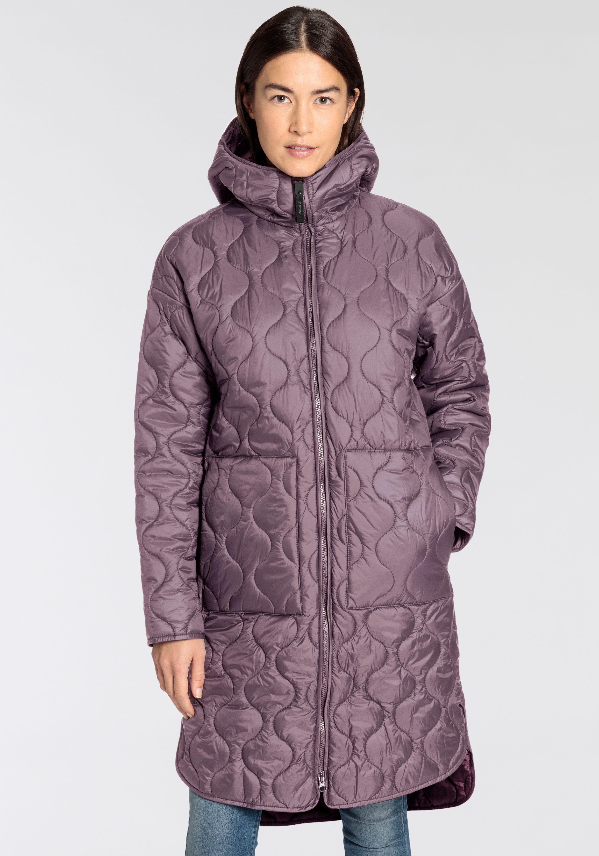 Icepeak Steppmantel AALEA winddichtes Material, mit fester Kapuze und Ton-i günstig online kaufen