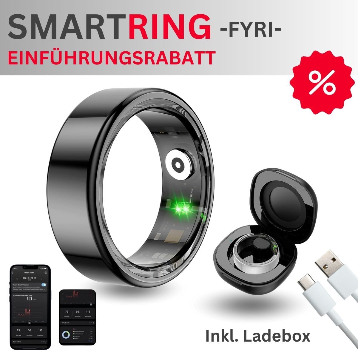 fontastic Smart Ring SMART-RING „FYRI“ Smarte günstig online kaufen