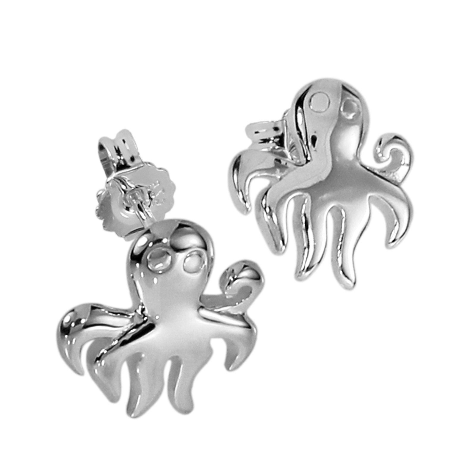 Paar Ohrstecker Ostsee-Schmuck Ohrstecker Krake Ohrstecker Krake
