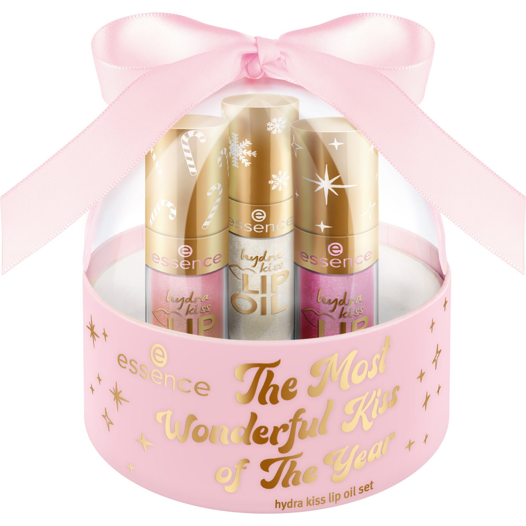 Essence Блиск для губ-Set the most wonderful kiss of the year hydra kiss LIP OIL set, 3-tlg.