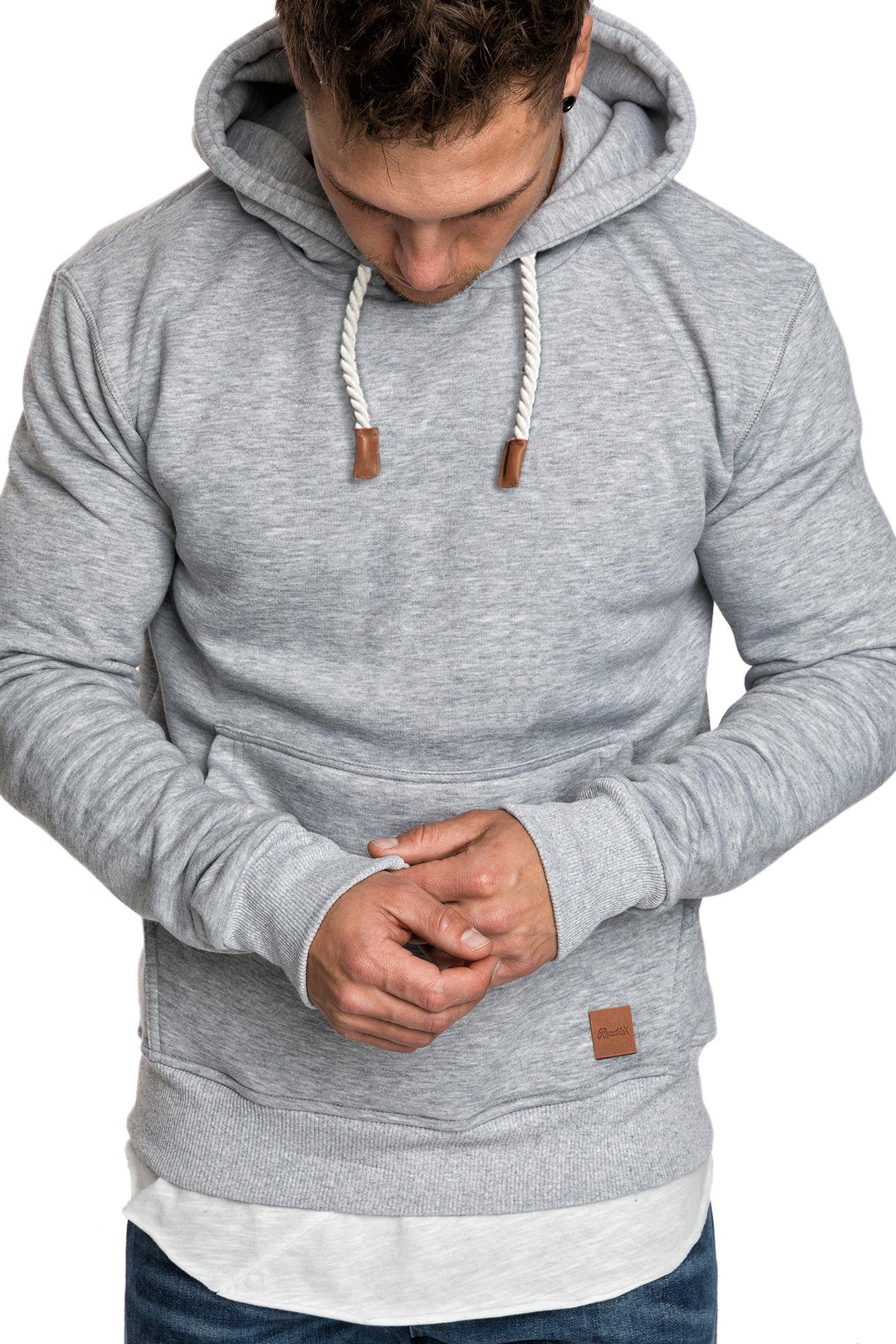 REPUBLIX Sweatshirt ERIC Herren Basic Kapuzenpullover Hoodie