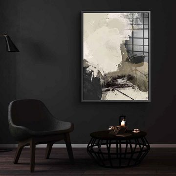 DOTCOMCANVAS® Acrylglasbild Seeking Enlightenment - Acrylglas, Acrylglasbild beige braun moderne abstrakte Kunst Druck Wandbild