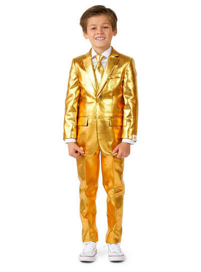 Opposuits Kostüm Boys Groovy Gold Anzug für Kinder, Going for Gold: Bling-Bling zum Anziehen