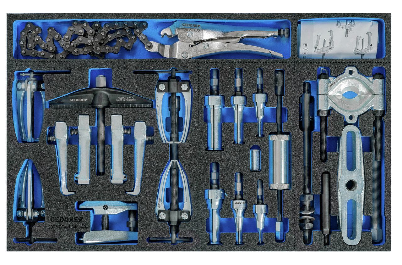 Gedore Werkzeugset 2005 CT4-1.04-1.40 Abzieher-Set in CT-Modul