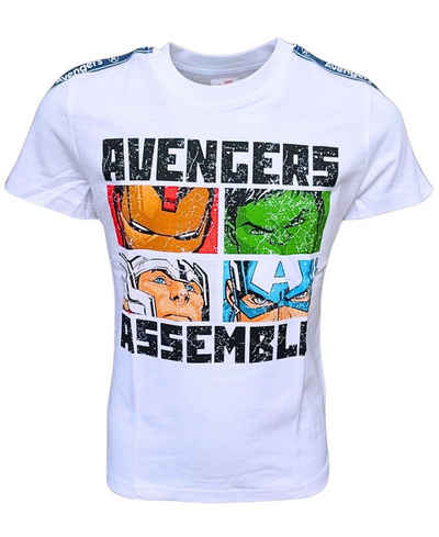 The AVENGERS T-Shirt Marvel Jungen Kurzarmshirt aus Baumwolle Gr. 104- 134 cm
