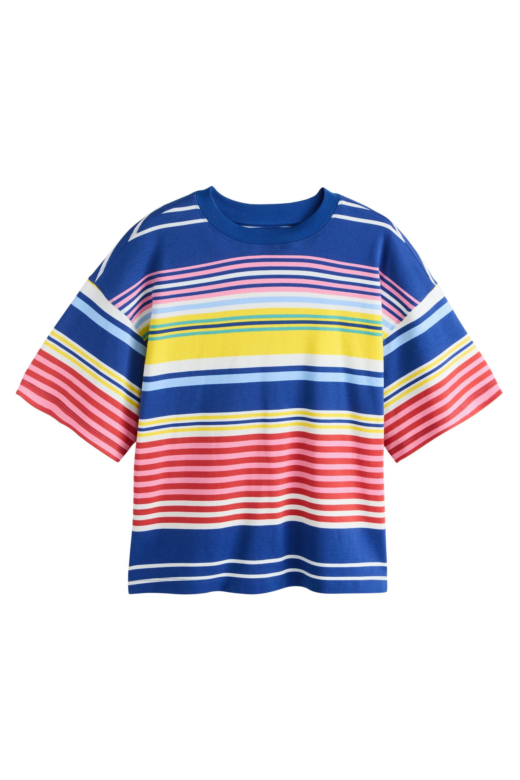 Next T-Shirt Kastiges Relaxed Fit Oversized-T-Shirt, Baumwolle (1-tlg) günstig online kaufen