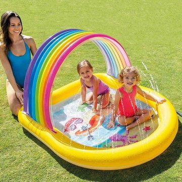 Intex Aufblasbare Schwimmfigur Intex Rainbow Arch Spray Pool, ‎Integrierter Sprühkopf