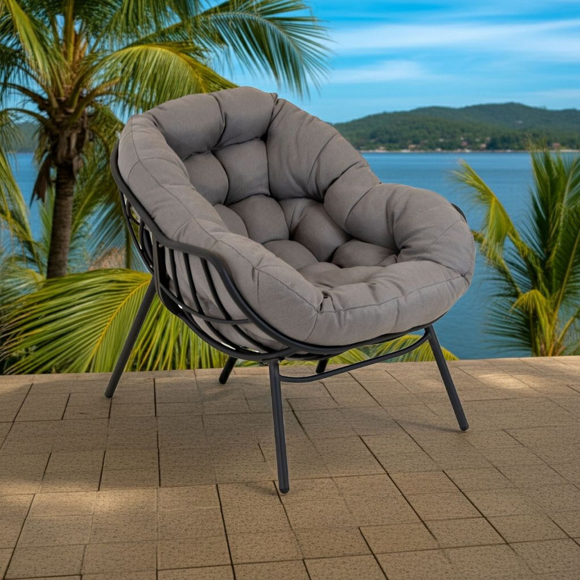 Lesli Living Loungesessel Lesli Living Relaxsessel Cozy Stone anthrazit/light-grey