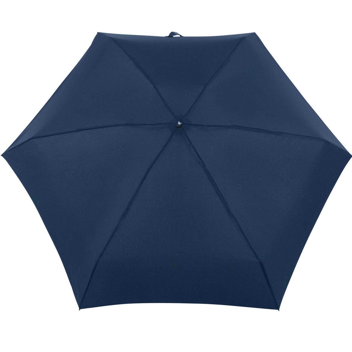 Mini Schirm Format, im Ultra winziger cm dunkelblau Taschenregenschirm Handy iX-brella ultra-klein 15