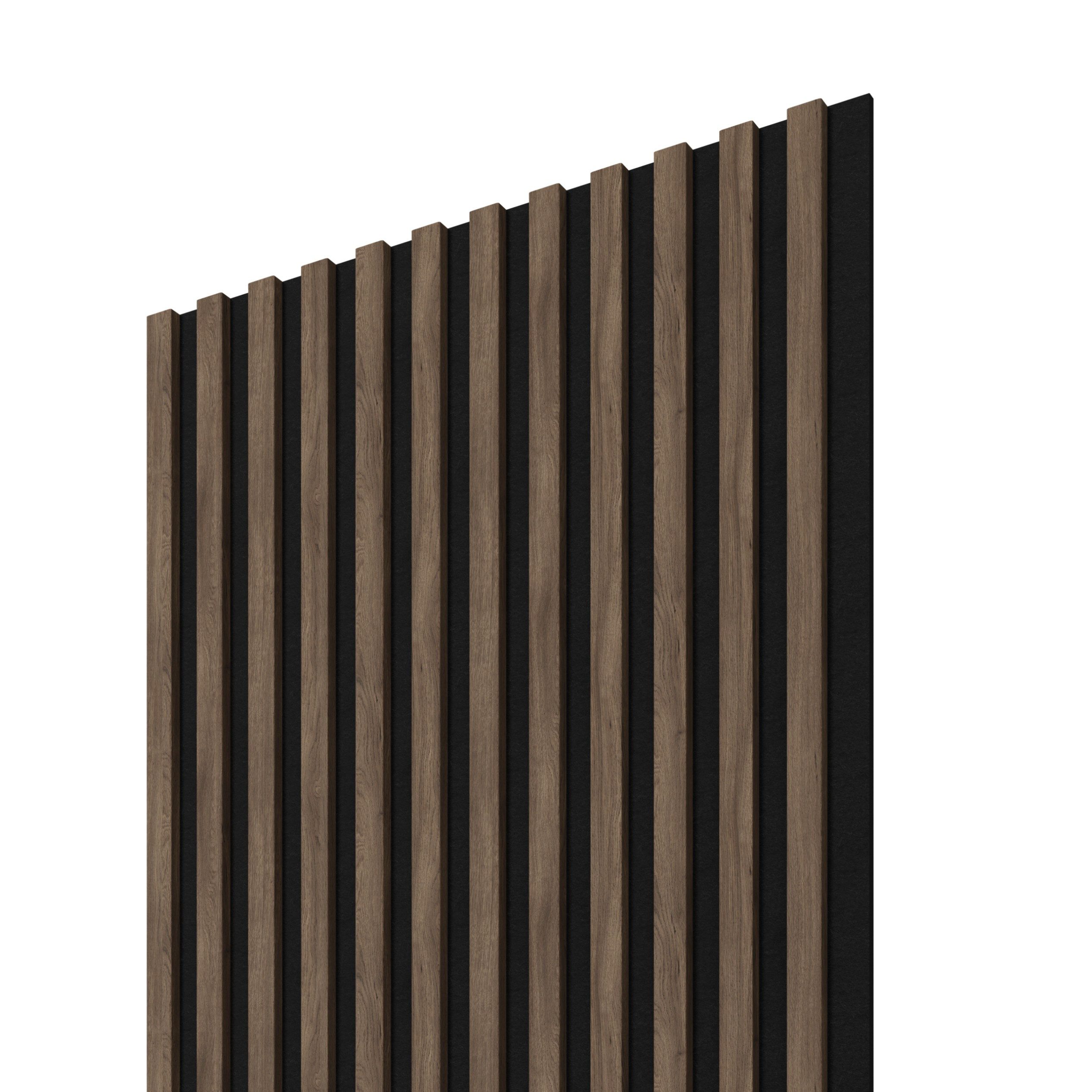 Stegu Wandpaneel Stegu Linea ACOUSTIC PROline Wandpaneel MDF 2400x605 mm Esotica Black