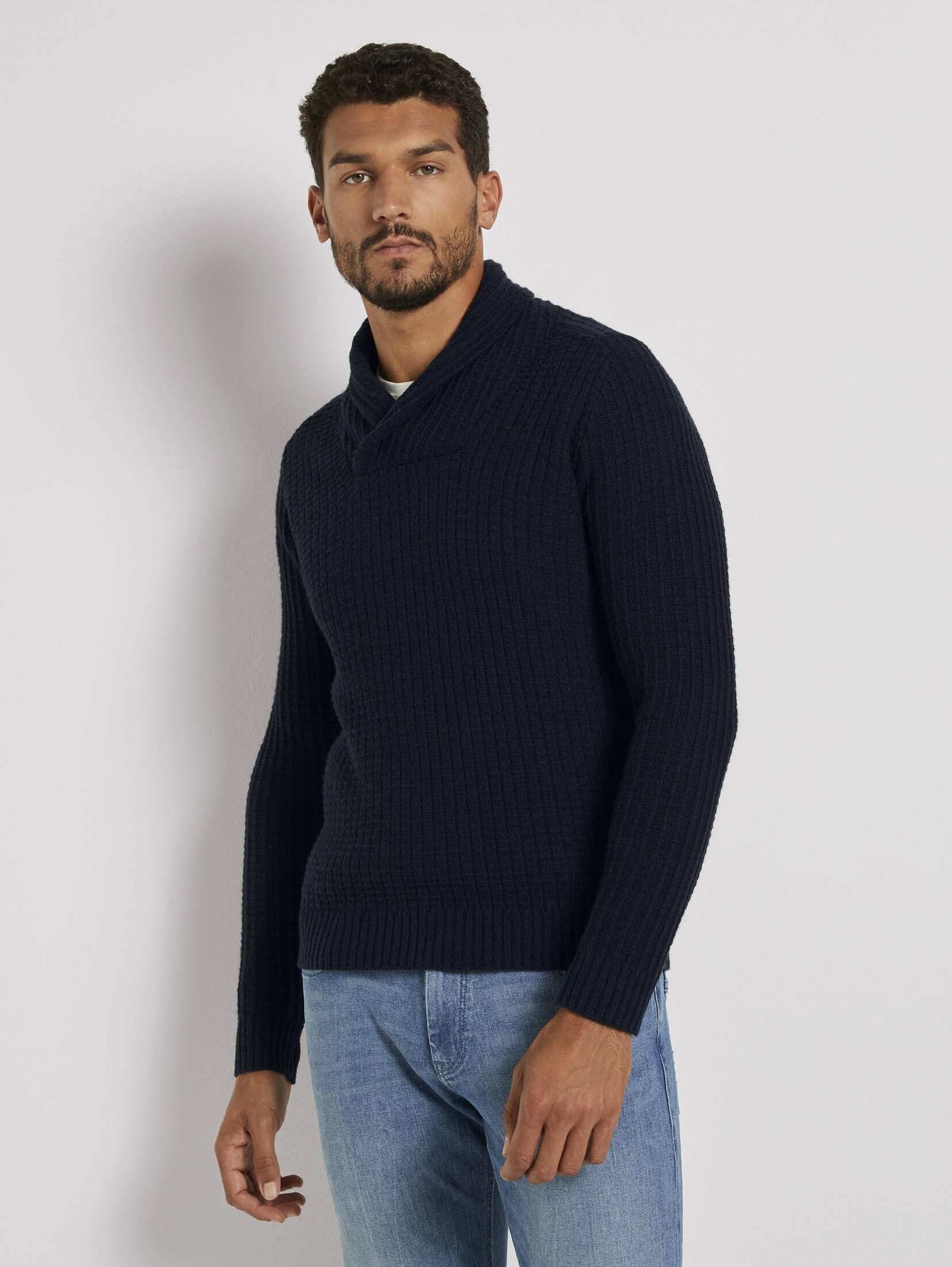 Tom Tailor Pullover in Mélange-Optik (1043235) light sand melange ab 22