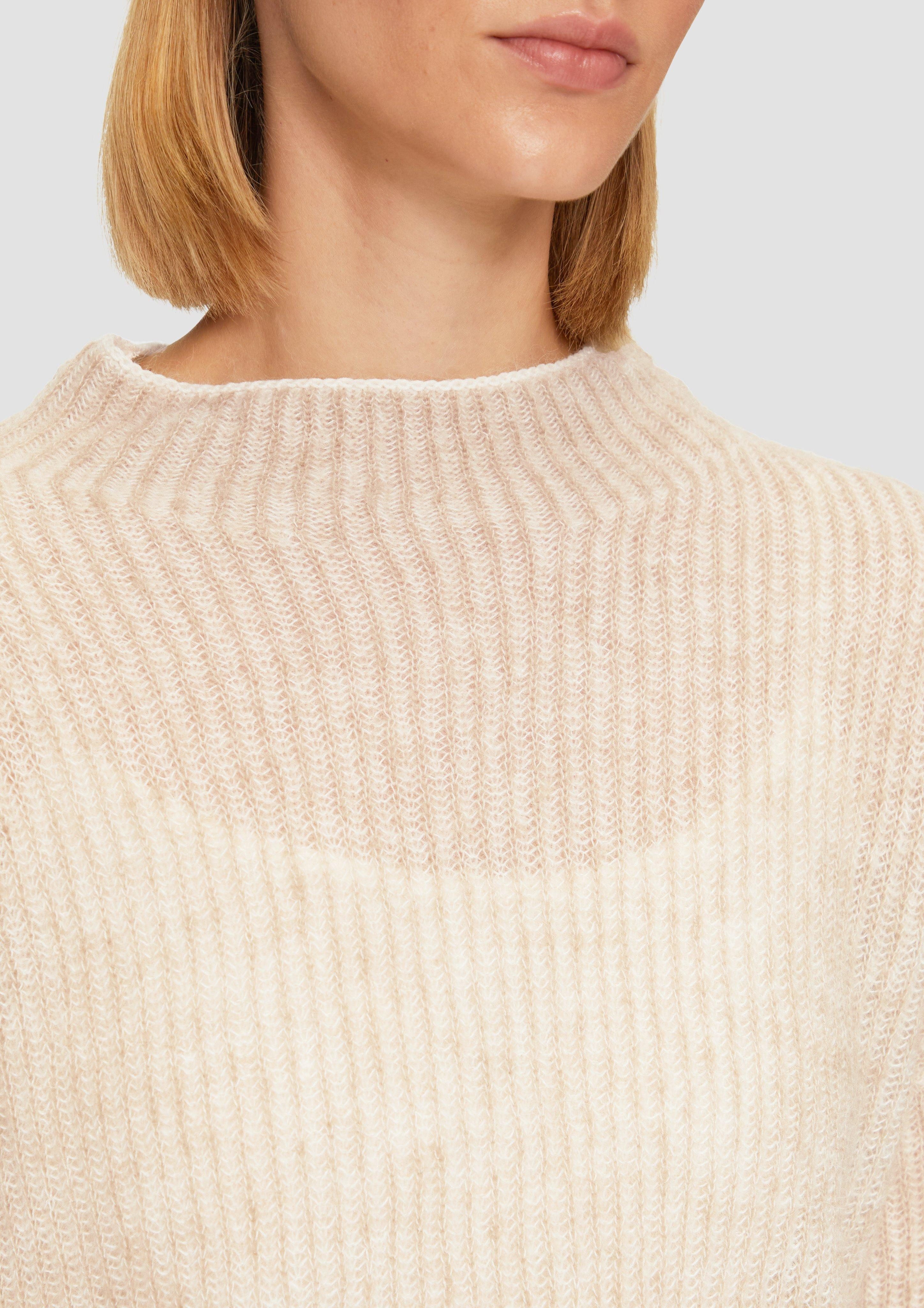 s.Oliver BLACK LABEL Strickpullover Lockerer Rippstrickpullover günstig online kaufen