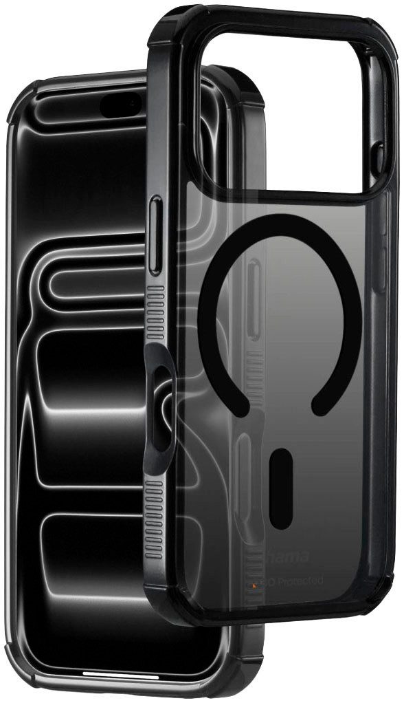 Hama Smartphone-Hülle Handyhülle magnetisch für Apple iPhone 17 Pro 18 Pro Schwarz, 3O-Technologie, Kratzschutz, magnetisch, Fallschutz bis 3,5 m