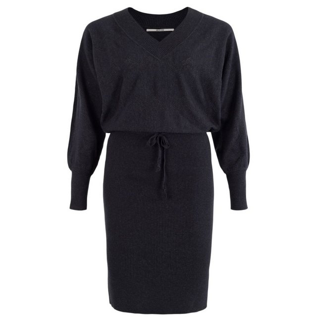 Moscow Design Strickkleid Corine Strickkleid mit V-Ausschnitt und Ajourmust günstig online kaufen