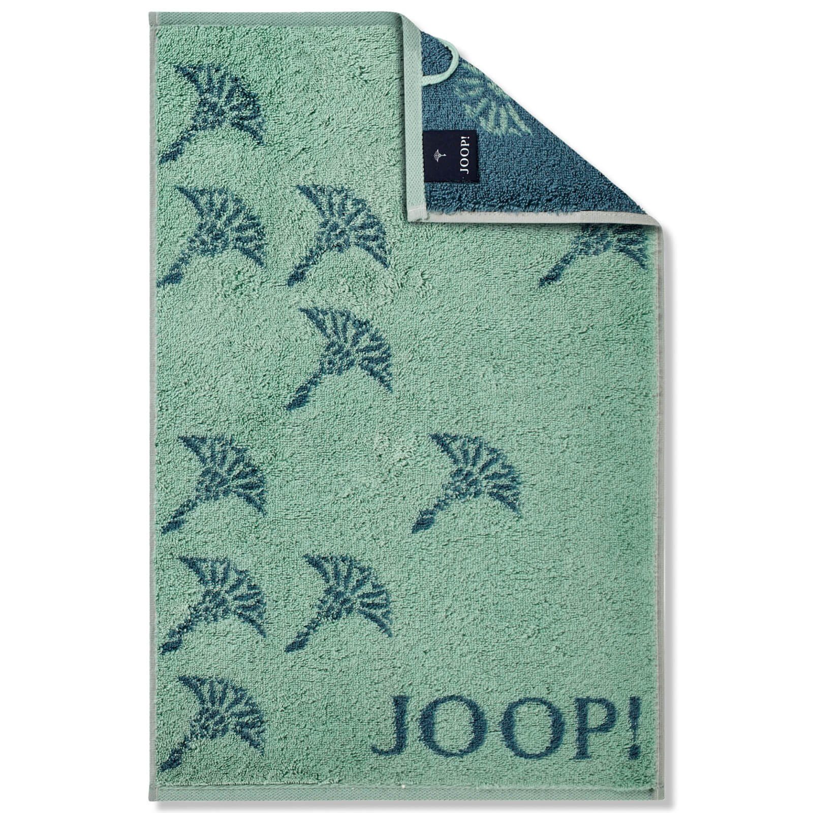 Joop! Handtuch Cornflower Flauschig Blau (1-St), 1691 44, Wendeoptik, Duschtuch Move Aqua Logo, Walkfrottier Faded