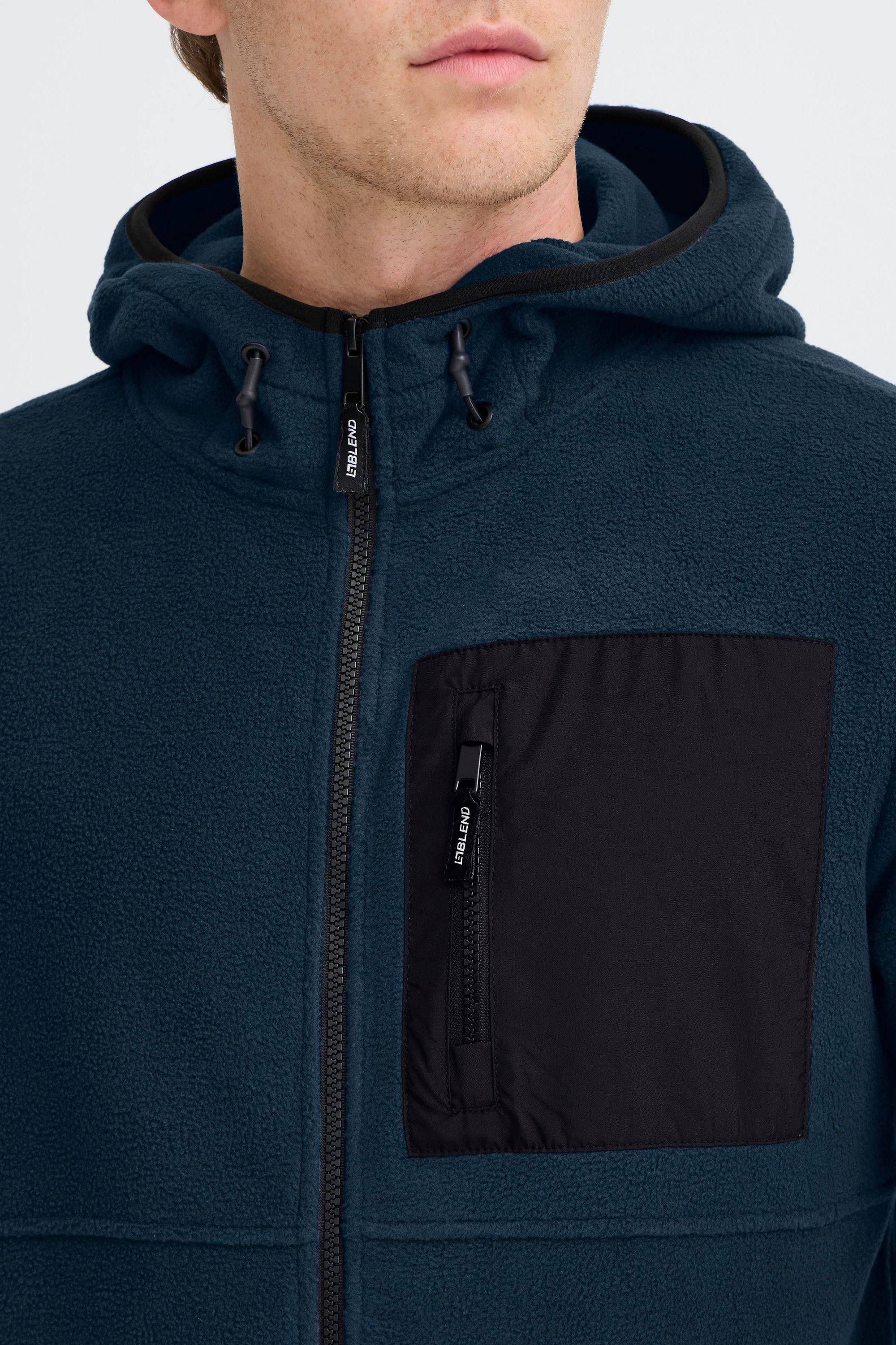 Blend Cardigan BHFlorix Gemütliche Fleecejacke mit Taschen