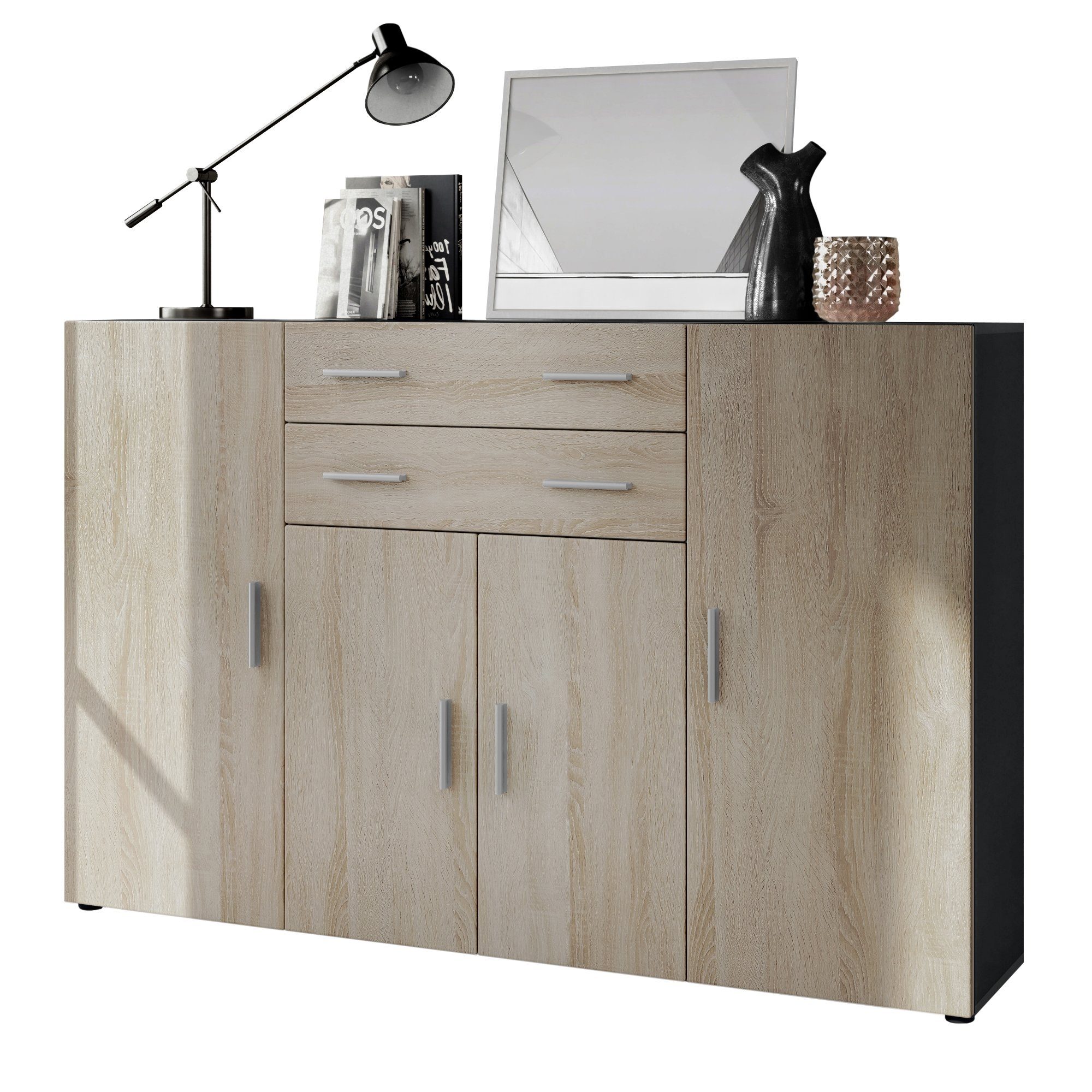 Vladon Highboard Aron (Anrichte, mit 4 günstig online kaufen