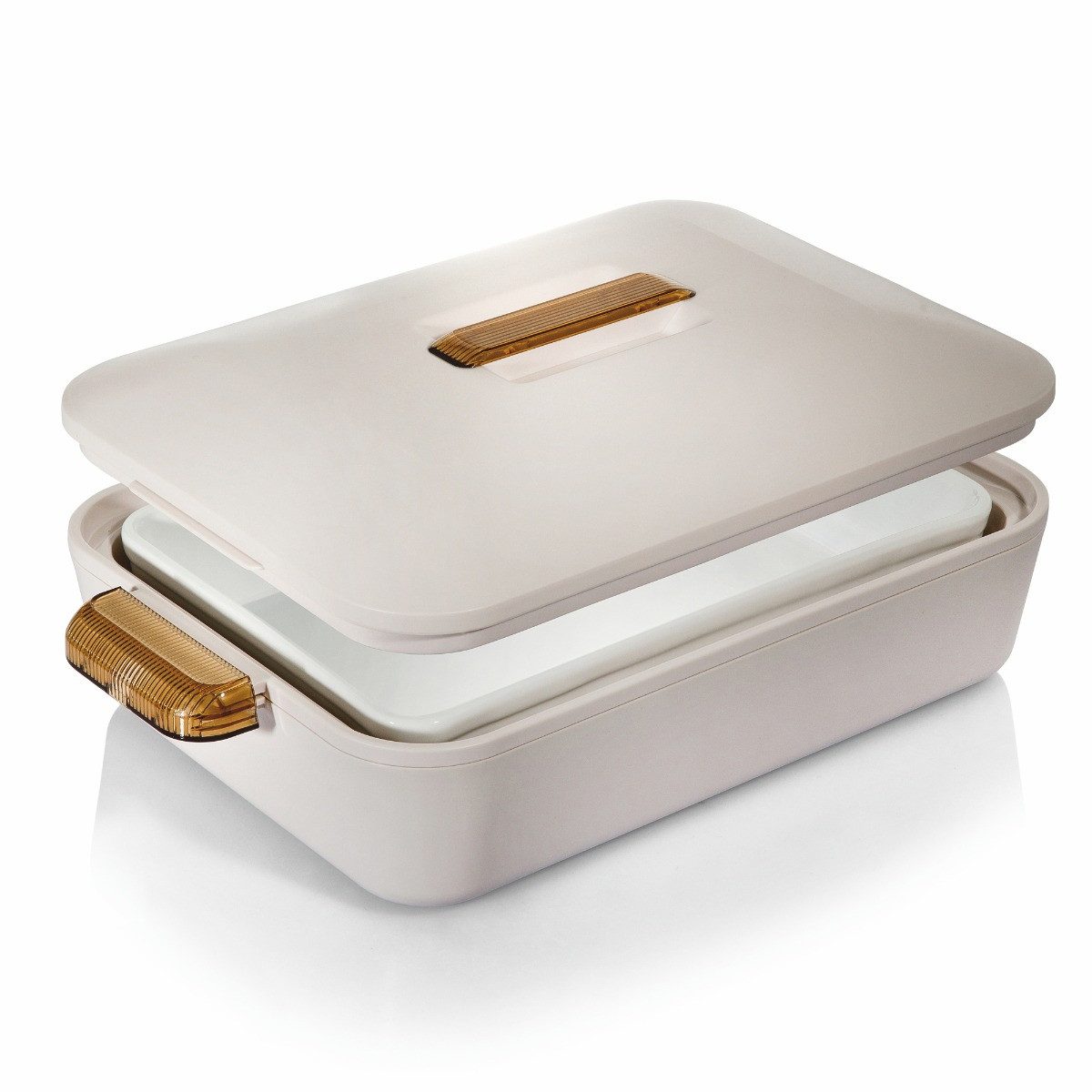 enjoy THE ITALIAN WAY OF LIVING Thermobehälter Thermobehälter Colorado mit Auflaufform (2,8 Liter) in bernstein