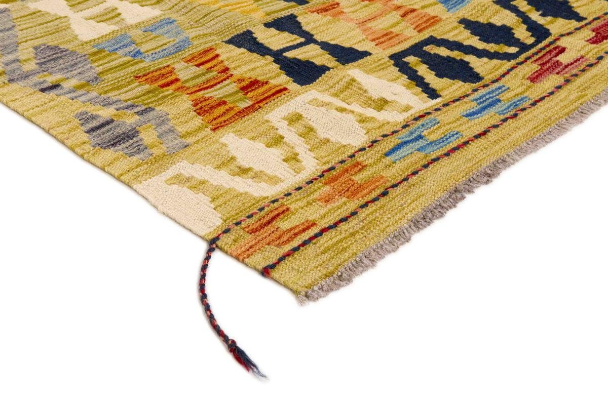 Orientteppich Kelim Trading, 3 mm Höhe: Handgewebter Afghan rechteckig, 201x300 Orientteppich, Nain