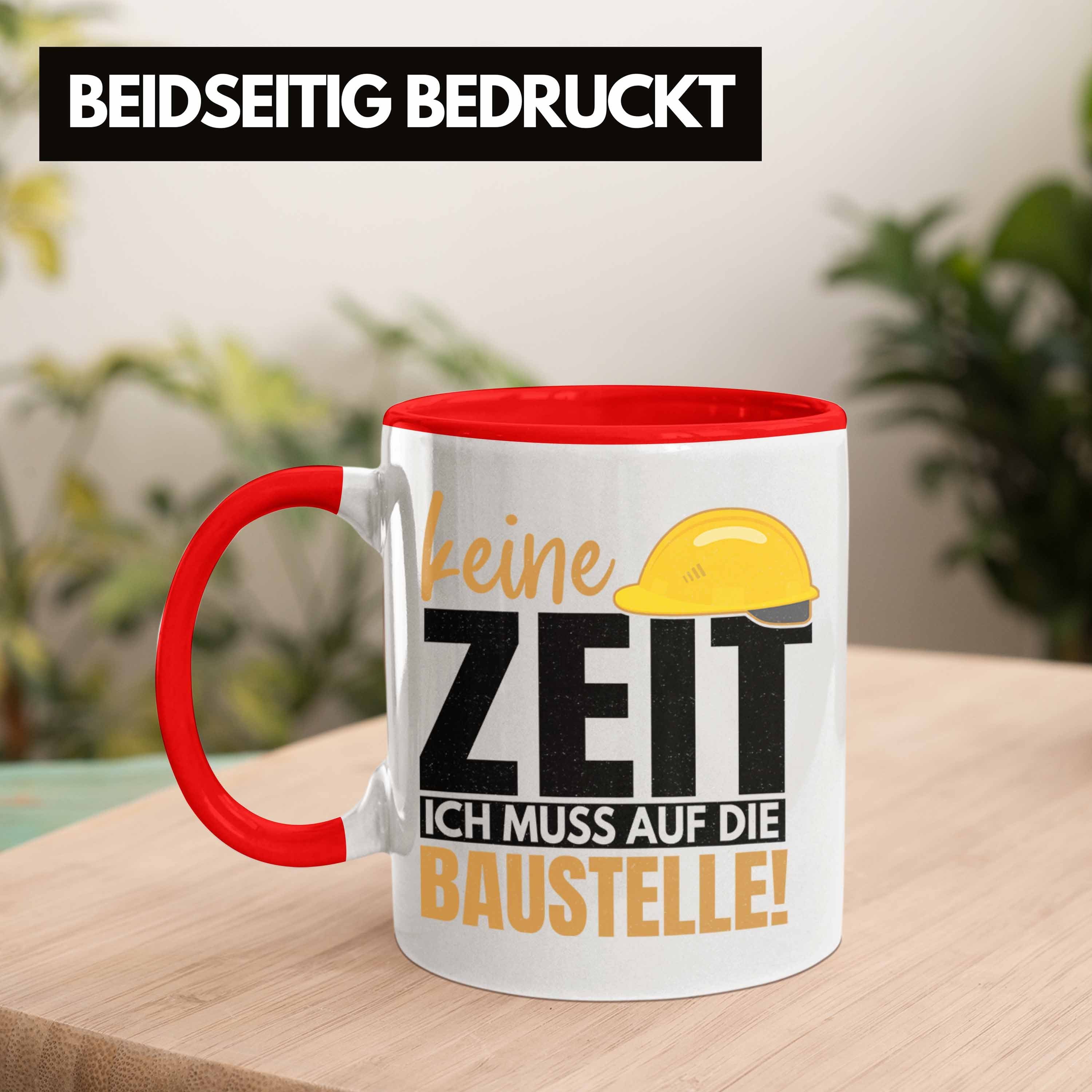 Trendation Tasse Trendation - Bauherr Geschenk Spruch Tasse Bauherrin Männer Lustiger S