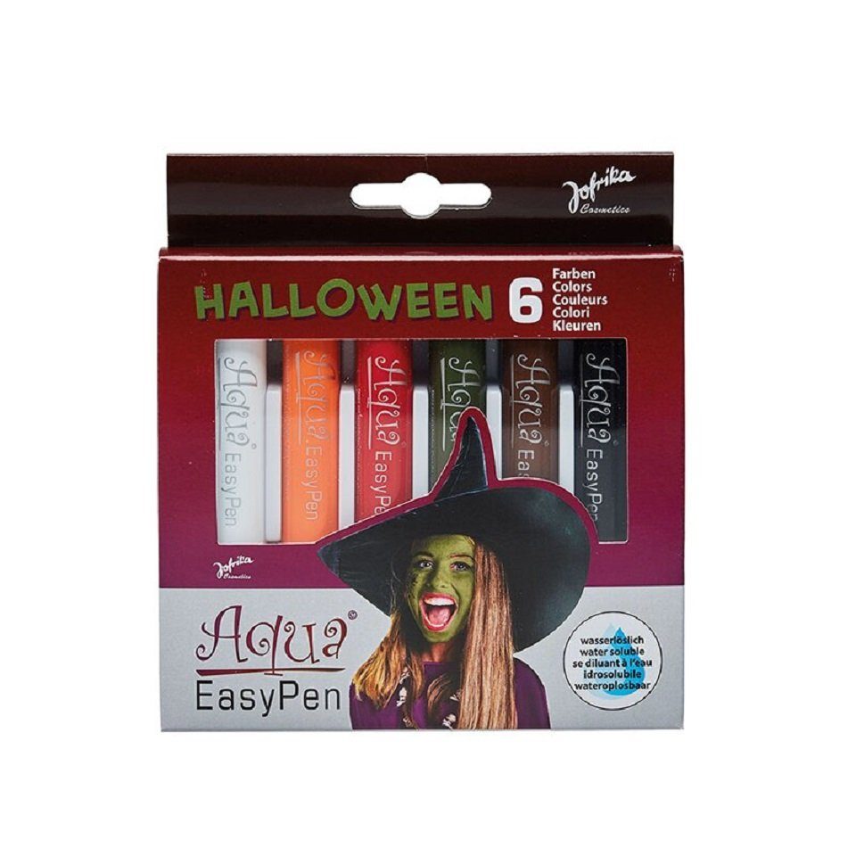 748798 Halloween Easy 6 Box - Pen jofrika Aqua Schminkstifte Jofrika Schmink-Set