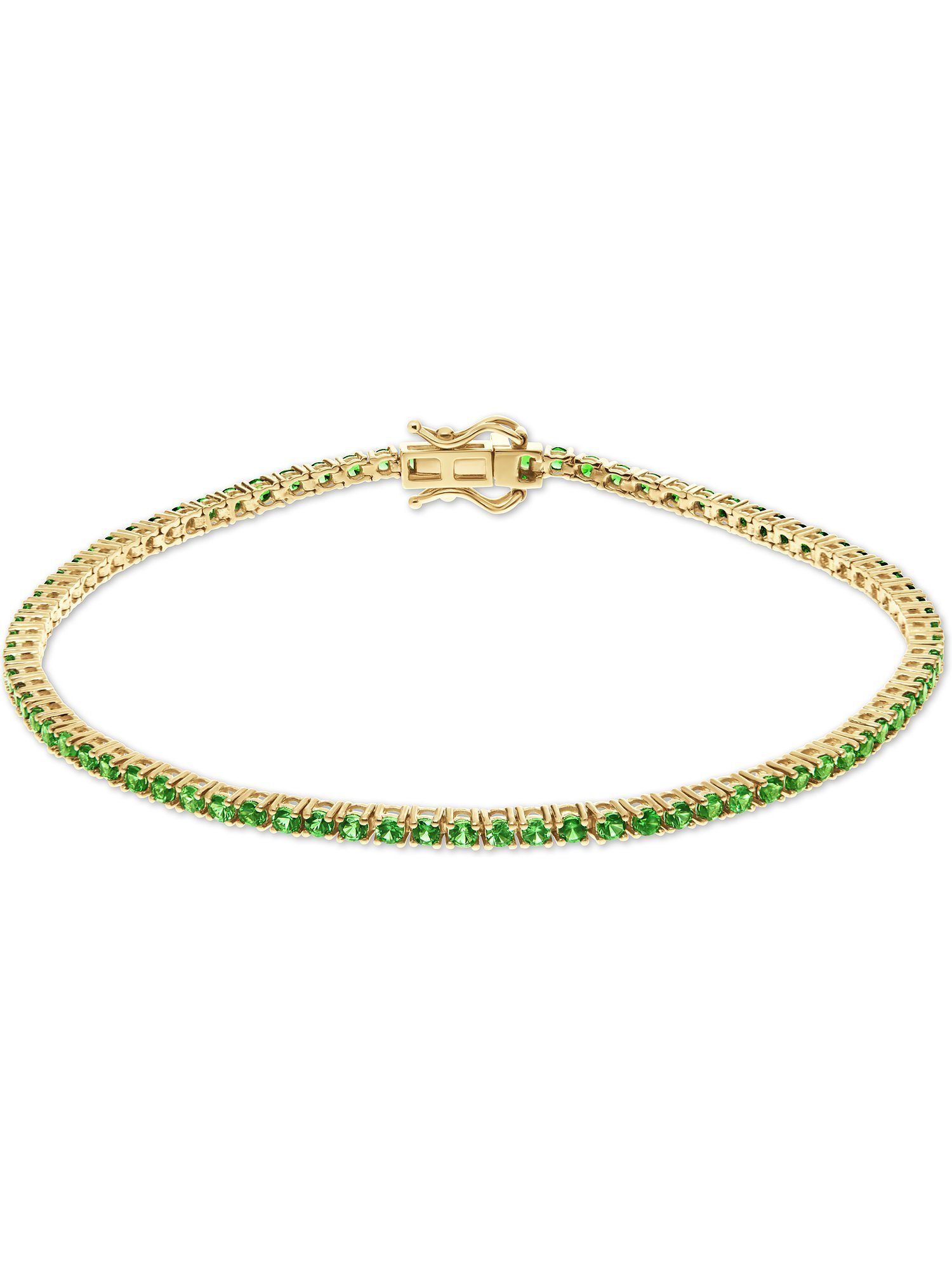 GUIA Armband GUIA Damen-Armband 83 Farbstein, modern gelbgold, grün