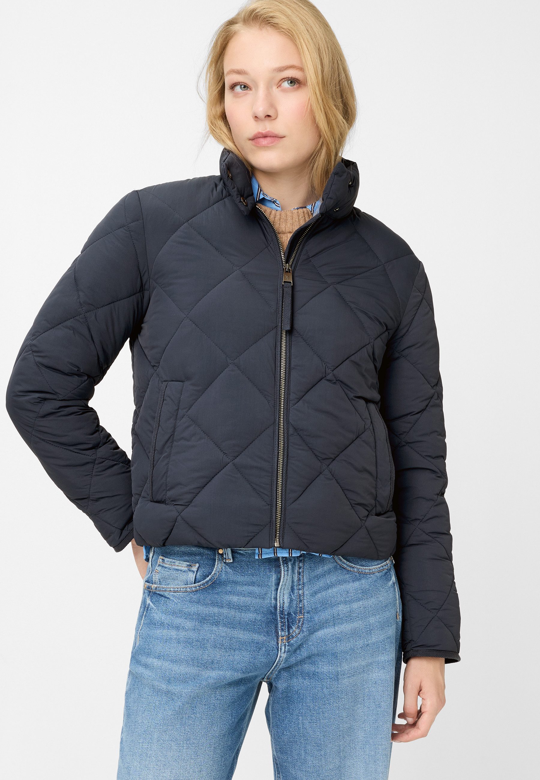 Fuchs Schmitt Steppjacke Stehkragen mit Knöpfen, Regular Fit