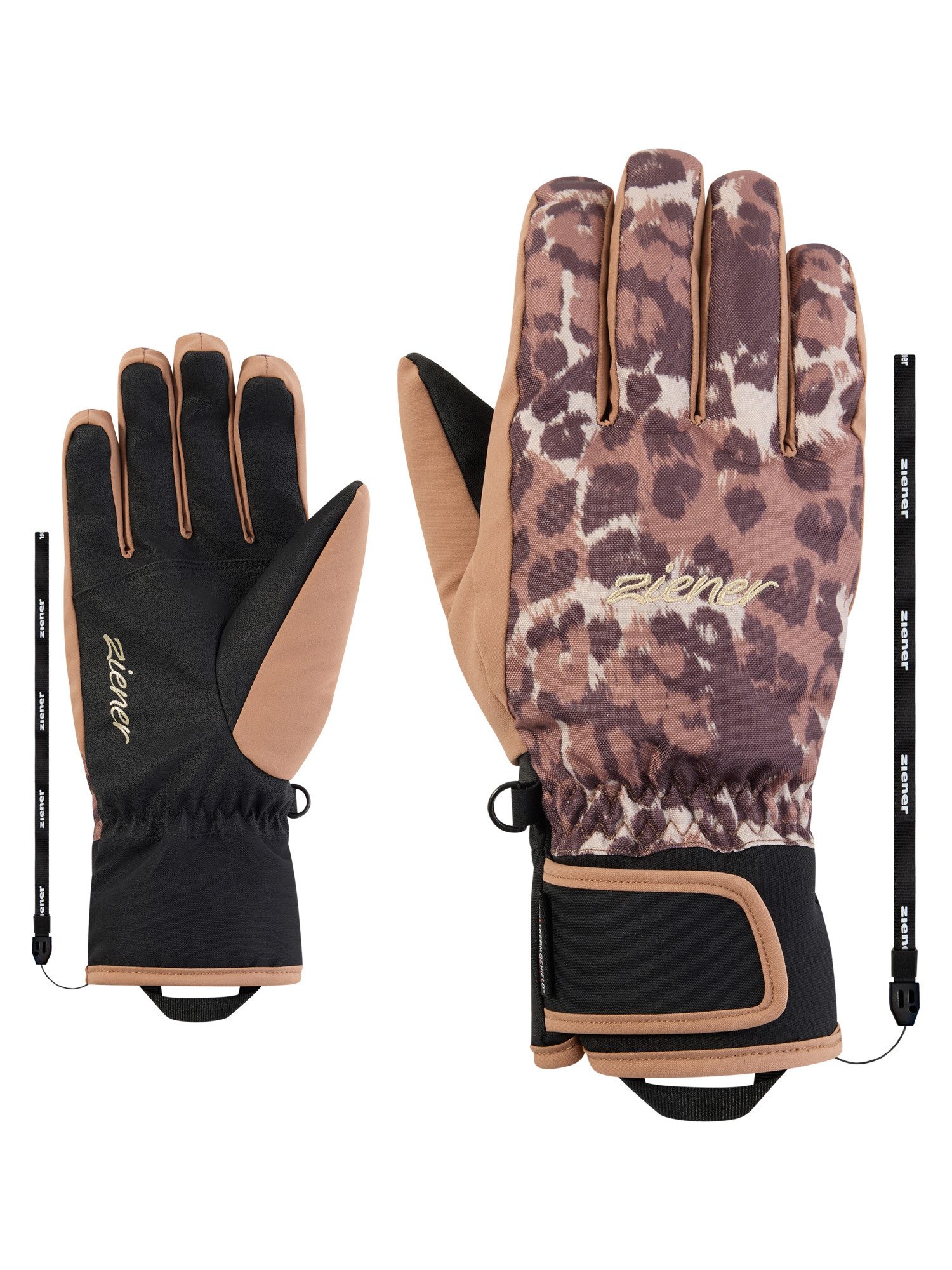 Ziener Skihandschuhe KARLOTAA-Z AQUASHIELD® PrimaLoft® DAMEN wasserdicht, winddicht, atmungsaktiv, extra warm