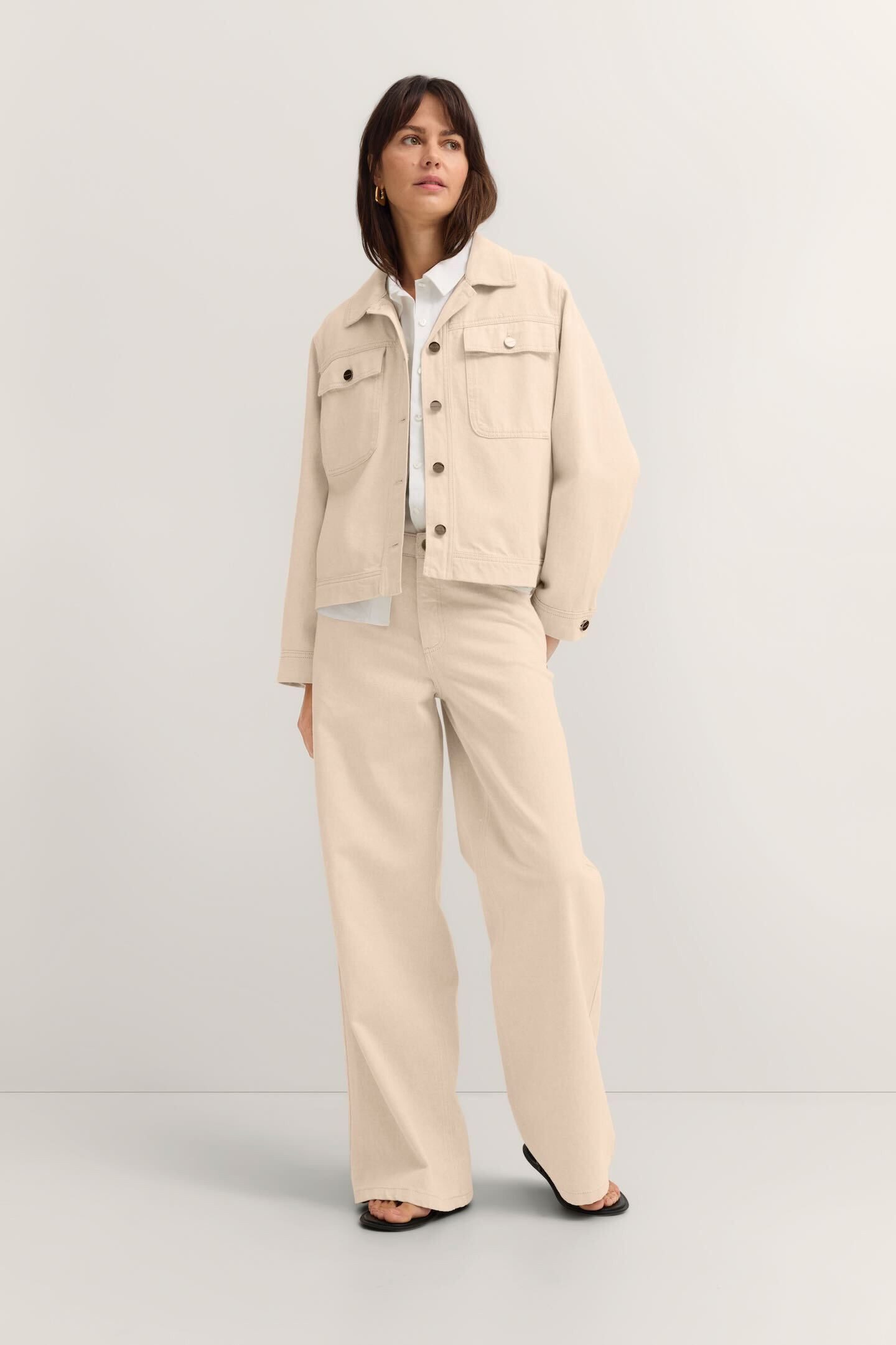 bugatti Jeansjacke Loose Fit aus Baumwolle mit Hemdkragen