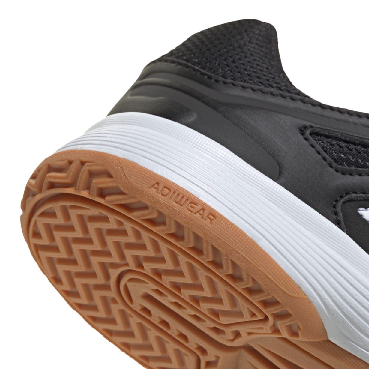 adidas Performance Hallen-Indoorschuhe Speedcourt Velcro schwarz/weiss Kinder Badmintonschuh – Bild 3 von 5