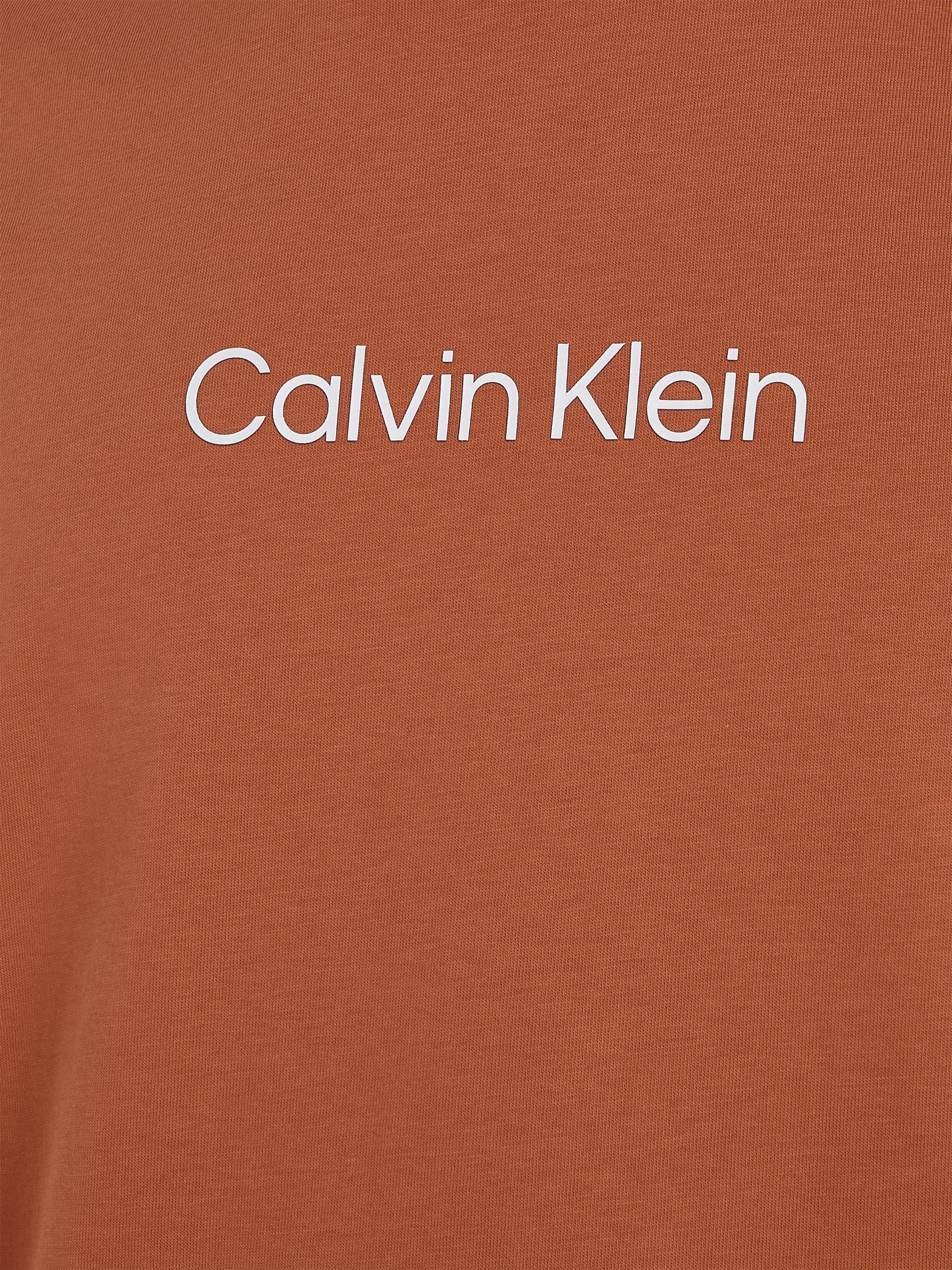 Calvin Klein T-Shirt HERO LOGO COMFORT Markenlabel T-SHIRT Sun Copper aufgedrucktem mit