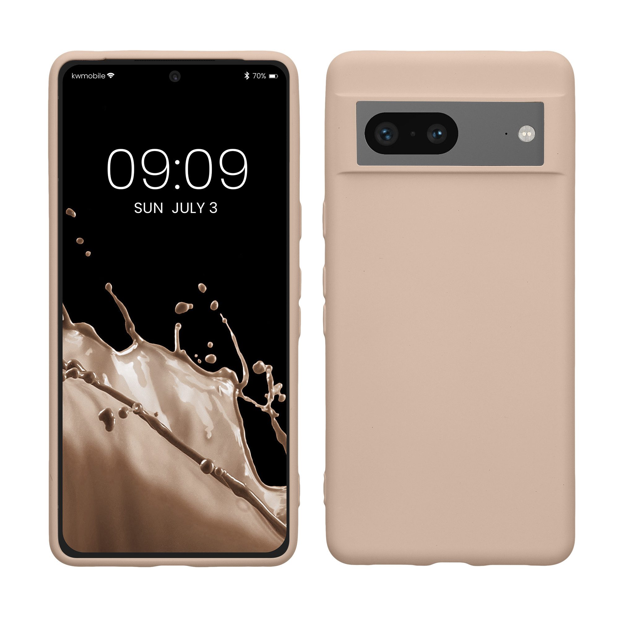 kwmobile Handyhülle Slim Case für Google Pixel 7, Hülle Silikon Handy - Handyhülle gummiert