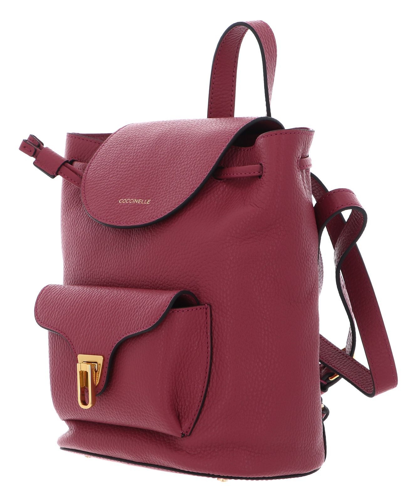 COCCINELLE Rucksack Grained Leather Backpack, aus echtem Rindsleder