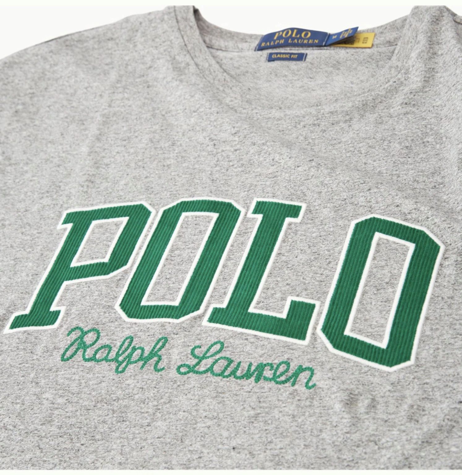 Polo Ralph Lauren T-Shirt 90s Big Logo Retro Classic Fit 90s Großer Collegiate-Logo-Aufdruck auf der Brust
