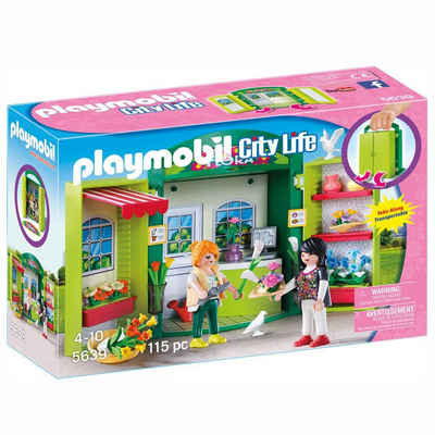 Playmobil® Spielbausteine Blumenladen Playmobil City Life Set 5639 Spiel-Box aufklappbar
