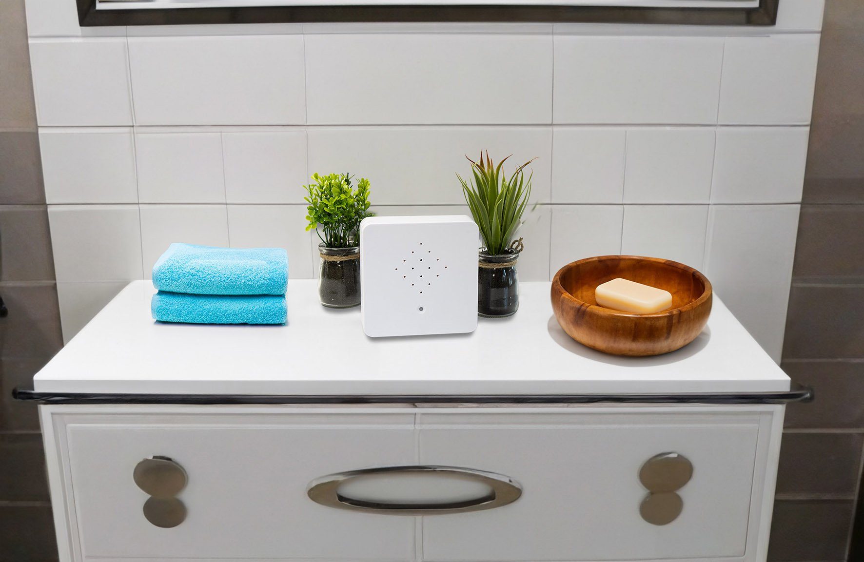 Spetebo Dekoobjekt Soundbox mit Vogelgezwitscher - 12 cm (Packung, 1 St., 1tlg), Bewegungsmelder mit 2 Meter Sensibilität